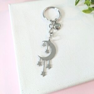 Host Pick 🖤 Moon Stars Keychain | Handcrafted | Brand New